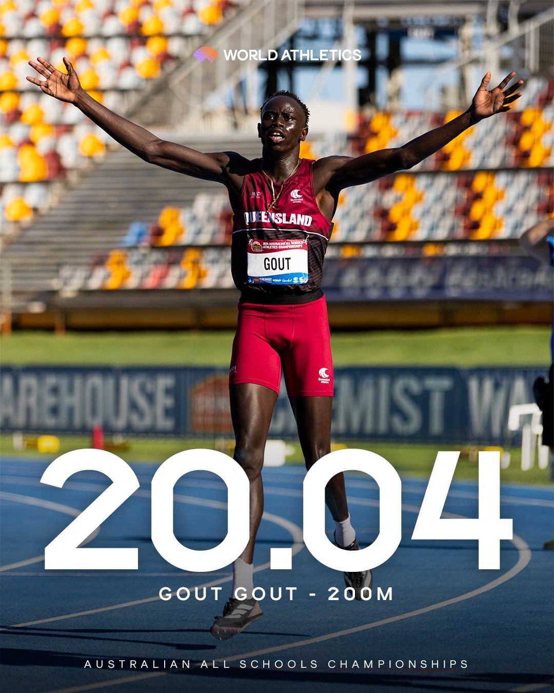 澳大利亚女子田径选手创造新纪录