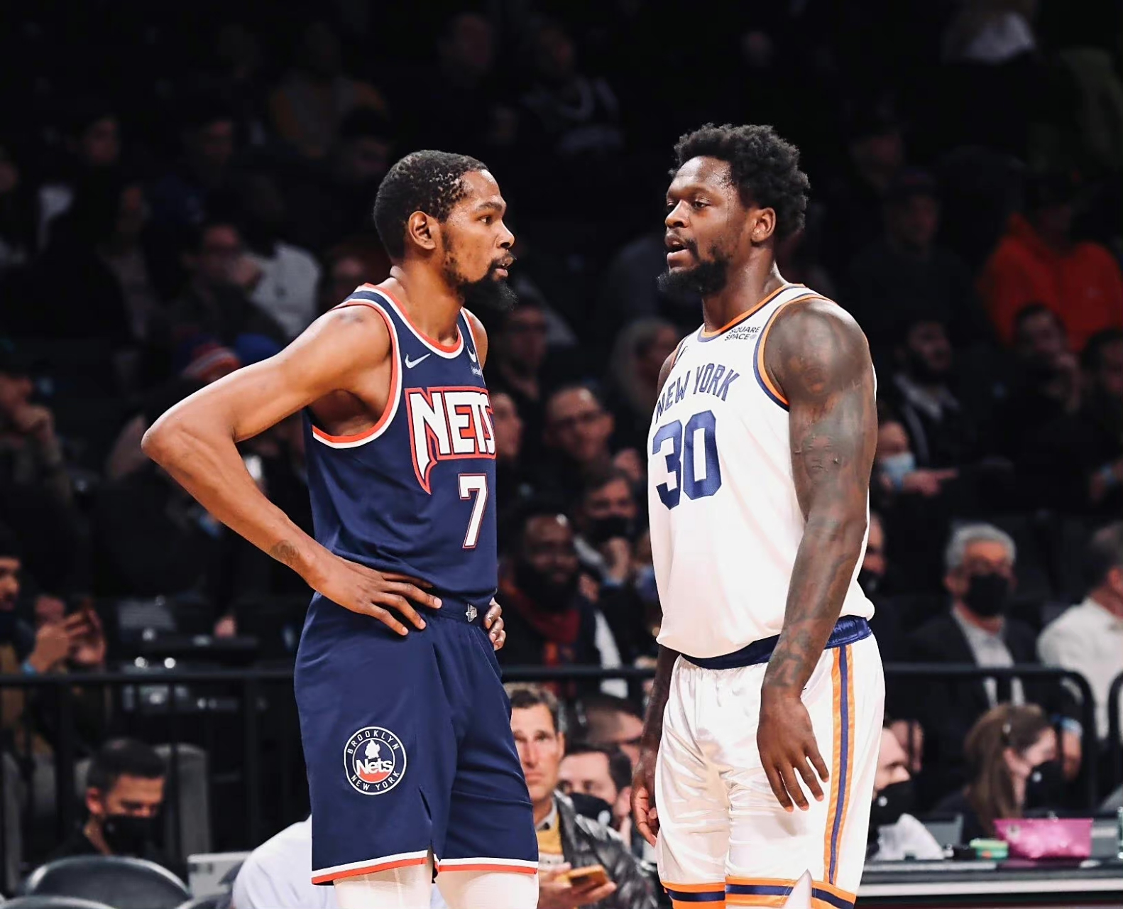 尼克斯输给篮网，杜兰特克星