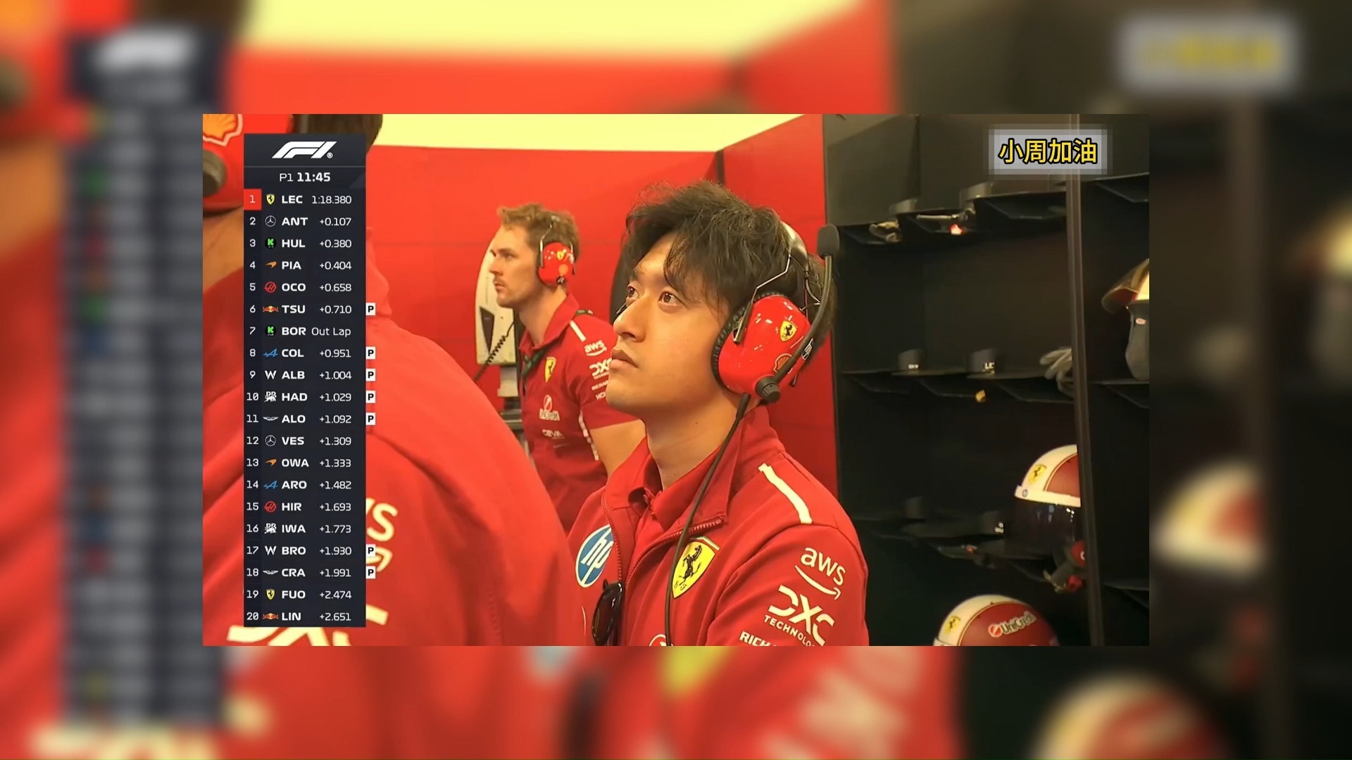 关于法拉利险胜阿斯顿马丁，周冠宇关键制胜的信息